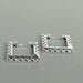 Sterling silver filigree square hoops | Hoop earrings | Square | 17 mm ear | Minimalist hoops| E919 - by OneYellowButterfly