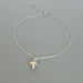 Sterling silver heart bracelet | Love charm | Boho | Minimalist jewelry | B27 - by OneYellowButterfly