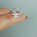 Sterling Silver Hexagon Cubic Zirconia Hoops | 3 Rings | Ear | Cz | E1067 - by Oneyellowbutterfly