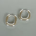 Sterling Silver Minimalist Square Hoops | Hoop Earrings | Square | 15mm Ear | Minimalist | E928 - by Oneyellowbutterfly