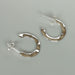 Sterling Silver Open Ended Ear Hoop Studs | Hammered Earrings | Minimalist | 925 Silver | E1060 - by Oneyellowbutterfly