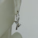 Sterling silver origami pigeon charm hoop | 14 mm earrings | Bird | E1041 - by OneYellowButterfly