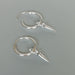 Earrings Sterling silver spike charm hoops | Charm hoop earrings | 12mm ear | Wanderlust | Bohemian jewelry | Detachable | E349 - by 