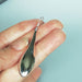 Sterling Silver Teardrop Earrings | Chunky Danglers | Elegant | Long Ear | Minimalist | Tear Drop Dangler | E948 - by Oneyellowbutterfly