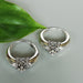 Sterling silver tibetan hoops | 22 mm | Boho jewelry | Gift earrings | E1017 - by OneYellowButterfly