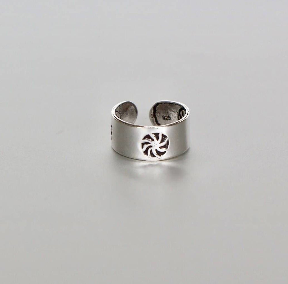 Rings Sterling Silver Toe Ring Adjustable Simple Gift For Her Bohemian Minimal Band (TS75)