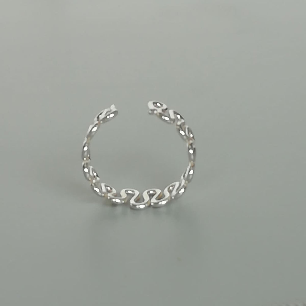 925 Sterling Silver Open Back Band Toe Ring