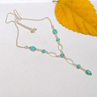 Necklaces Sterling Silver Turquoise Necklace with 16inch chain Jewelry birthday gifts