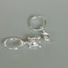 Sterling silver turtle charm hoops | Charm hoop earrings | Turtle | 14mm ear | Sea lovers jewelry |E836 - by OneYellowButterfly