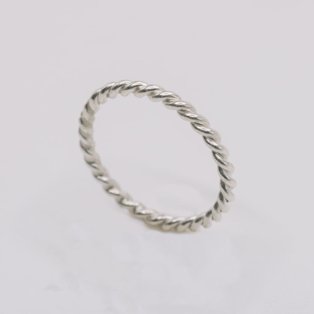Rings STR3M Handmade silver rope stackable ring - by Silvertales Jewelry