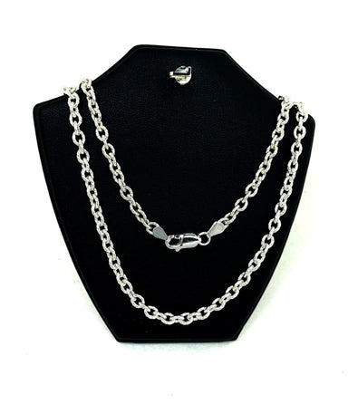 Sup Silver Cable Chain Design Necklace Solid 925 Unisex Gifts - by