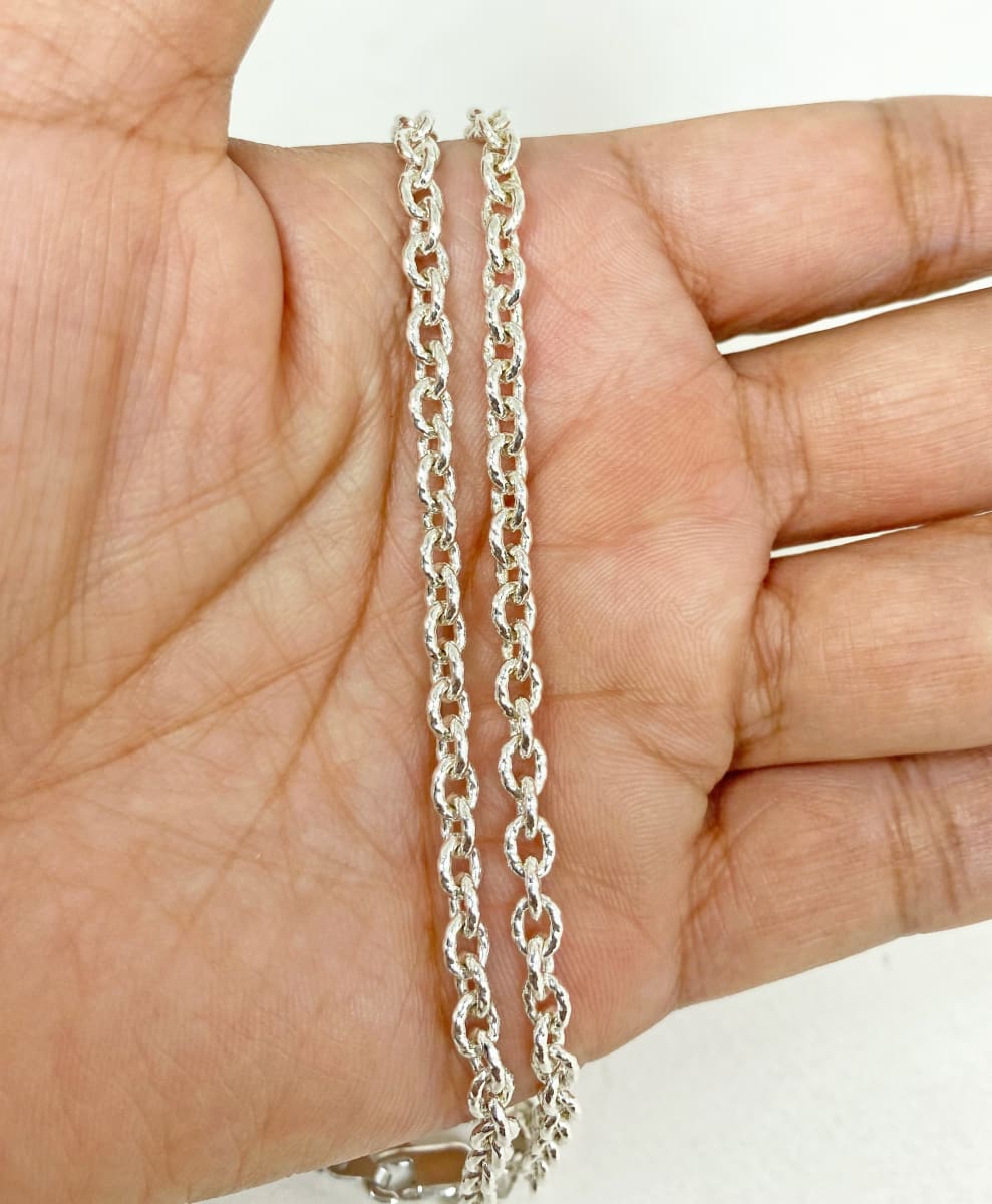 Sup Silver Cable Chain Design Necklace Solid 925 Unisex Gifts - by