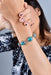 Superb Real Turquoise Silver Bracelet for Women Adjustable Bohemian - by Aurolius