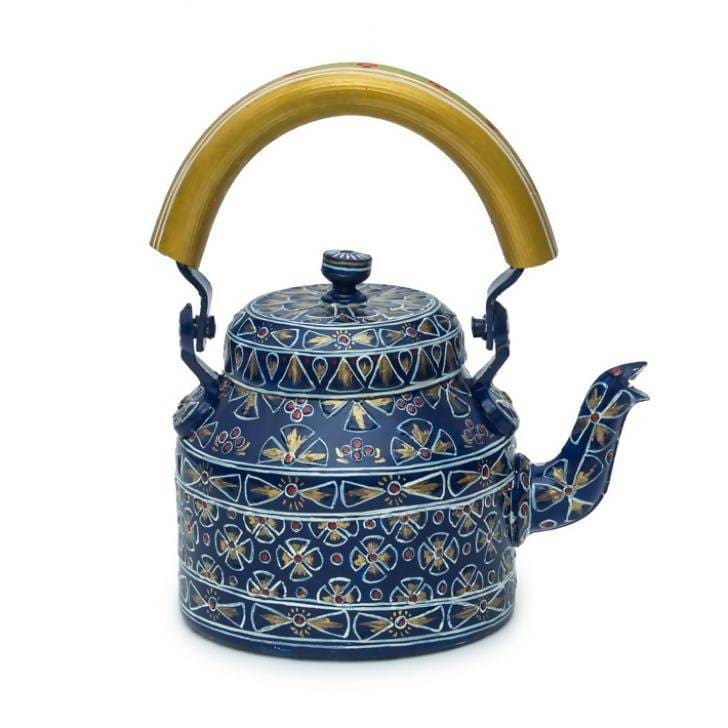 Painted Teapots KAUSHALAM HAND PAINTED TEA SET: ROYAL BLUE