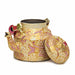Painted Teapots Gold Hand Fish Design Tea Pot in Aluminium