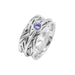 Tanzanite Rings Spinner Sterling Silver Fidget Ring For Women Anxiety Gifts Mom - By Rajtarang