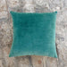 Teal Velvet Pillow Cover Cotton And Linen Reversible,sizes Available - By Vliving