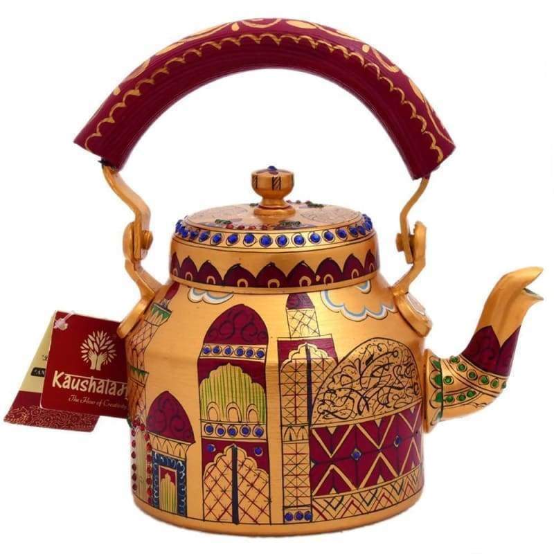 Painted Teapots Kaushalam Tea Pot (Big): Mediterranean Mania
