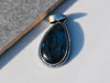 Teardrop Labradorite Pendant Sterling Silver Blue Gemstone Woman Jewelry Artisan Birthday Gift - By Tanabanacrafts