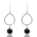 Textured Black Onyx Earring Sterling Silver Dangel Drop Gemstone Gift for Women’s - by Rajtarang