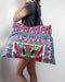 Thai Embroidered Ethnic Shoppers Hmong Tote Bag - by lannathaicreations