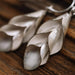 Earrings Three hanging Calla lily flowers handmade silver earrings (E0205)