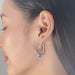 Tibetan 20 Mm Silver Hoops | Bohemian Jewelry | Ethnic Earrings | Silver | Ear |e923 - by Oneyellowbutterfly