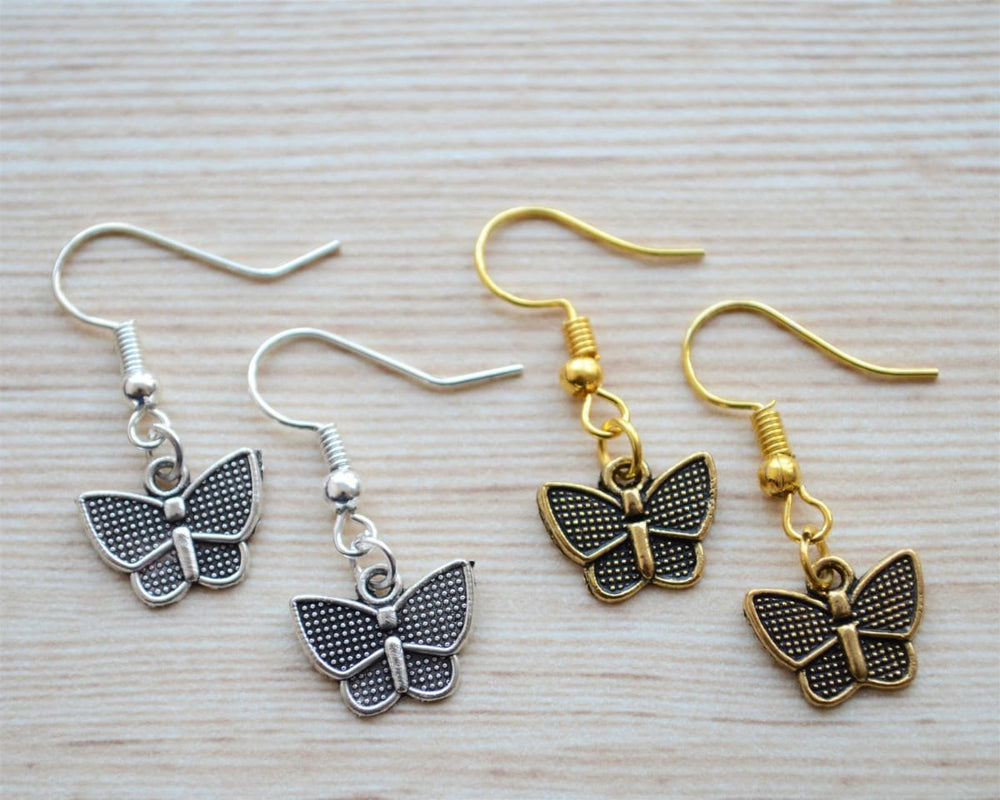 Tiny Butterfly Earrings Gift Set Small Dainty Earring for Kids Everyday Minimalist Jewelry - by Pretty Ponytails