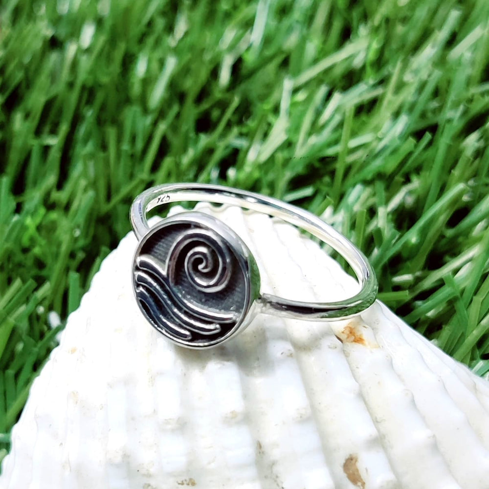 Sterling Silver Spiral Ring | Women's Swirl Ring | Celestria