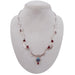 jewelry set Titanium Pearl & Garnet 925 Sterling Silver Handmade Designer Necklace Earring Set - by Vidita Jewels