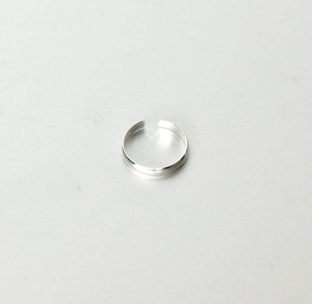 Rings Toe Ring Simple Smooth Plain Adjustable Band Minimalist Gift under 10 Boho Style Feet Jewelry (TS17)
