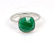 Trendy Collection Natural Green Onyx Gemstone Ring Solid 925 Sterling Silver Tiny Delicate Designer Unisex Gift - by Nehal Jewelry