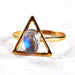 High Quality Rainbow Moonstone Silver Ring - Rings
