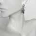 earrings Turtle Charm Hoops - Silver turtle - Bohemian - 12mm - Minimalist Style - Cartilage Earrings - Gift Ideas - G34 - by 