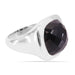 Unique Black Onyx Ring 925 Sterling Silver Handmade Gemstone - by Rajtarang