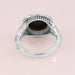 Unique Design Black Onyx Ring 925 Sterling Silver Handmade Gemstone - by Rajtarang