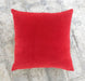 Red Velvet Pillow Cover Cotton And Linen Christmas Reversible,standard Size 16x 16 - By Vliving