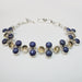 Wedding Gift,Citrine & Lapis-Lazuli Handmade Indian 925 Sterling Silver Gorgeous Bracelet - by Vidita Jewels