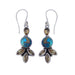 Wedding Gift,Lovely 925 Sterling Silver Citrine & Turquoise Handmade Women Dangle Earrings - by Vidita Jewels