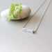 White Howlite Bar Necklace Silver And White Minimalist Rhodium Elegant Gift N7 - By Soul Charms