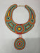 Yellow African Beaded Collar Necklace Ceremonial Maasai Jewelry - By Naruki Crafts