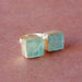 18K Yellow Gold Vermeil Over Brass Green Fluorite Gemstone Wedding Ring - by Bhagat Jewels